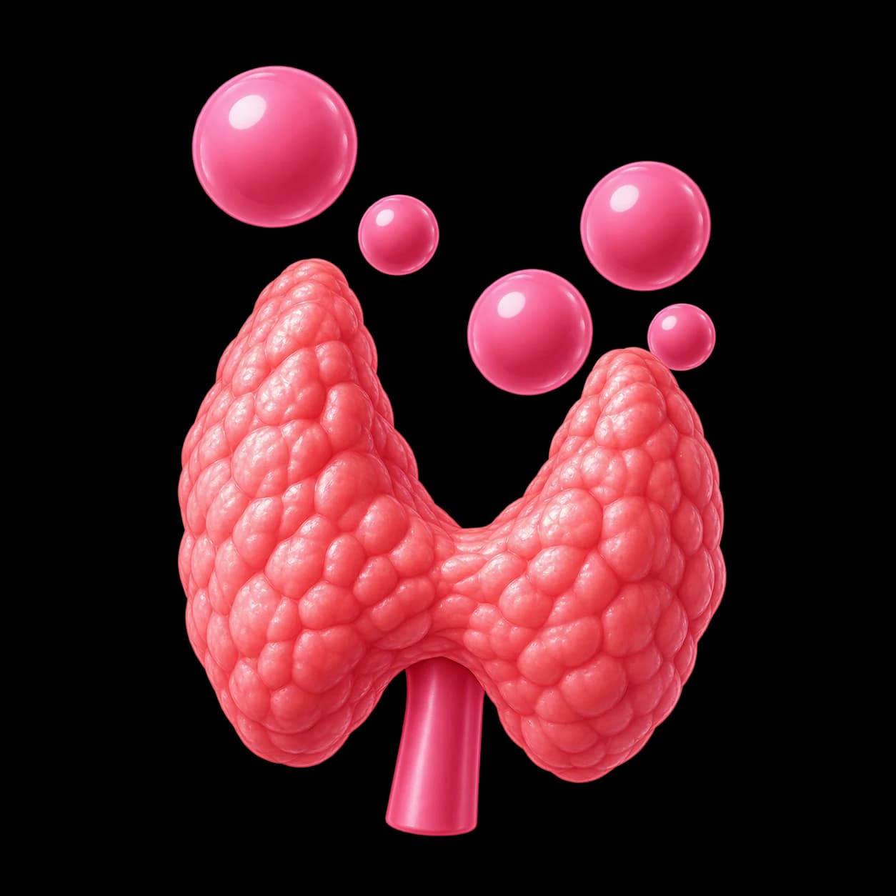 Thyroid and hormone testing illustration
