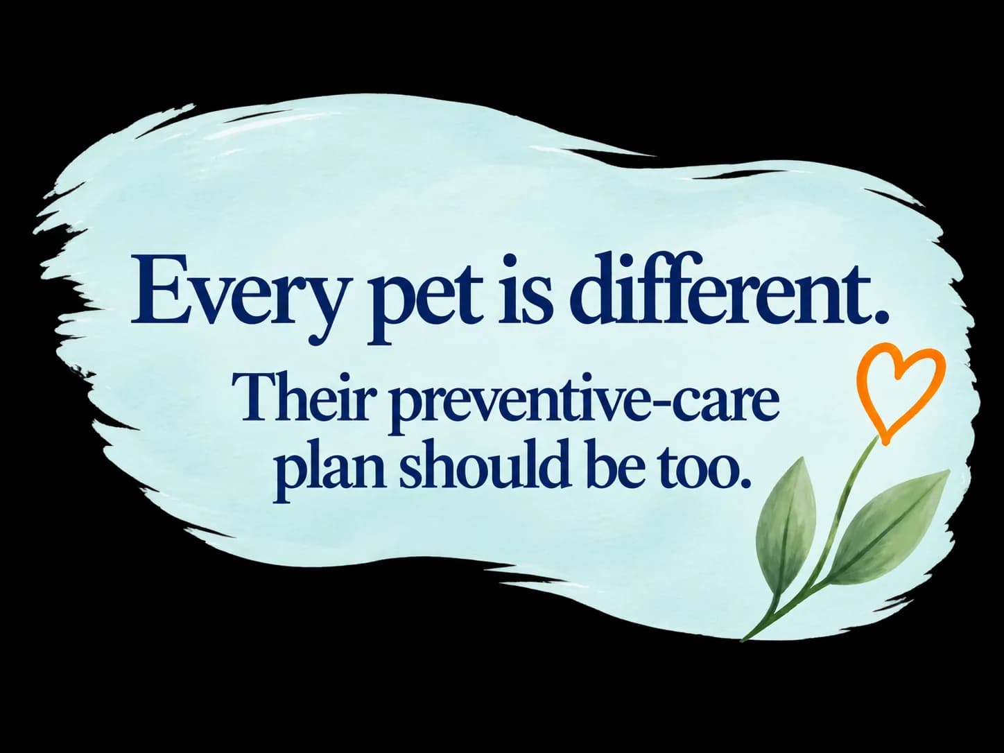 Every pet is different. Their preventive-care plan should be too.